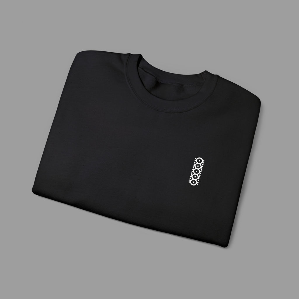 NAEL — Minimal Black Crew with Embroidered Logo