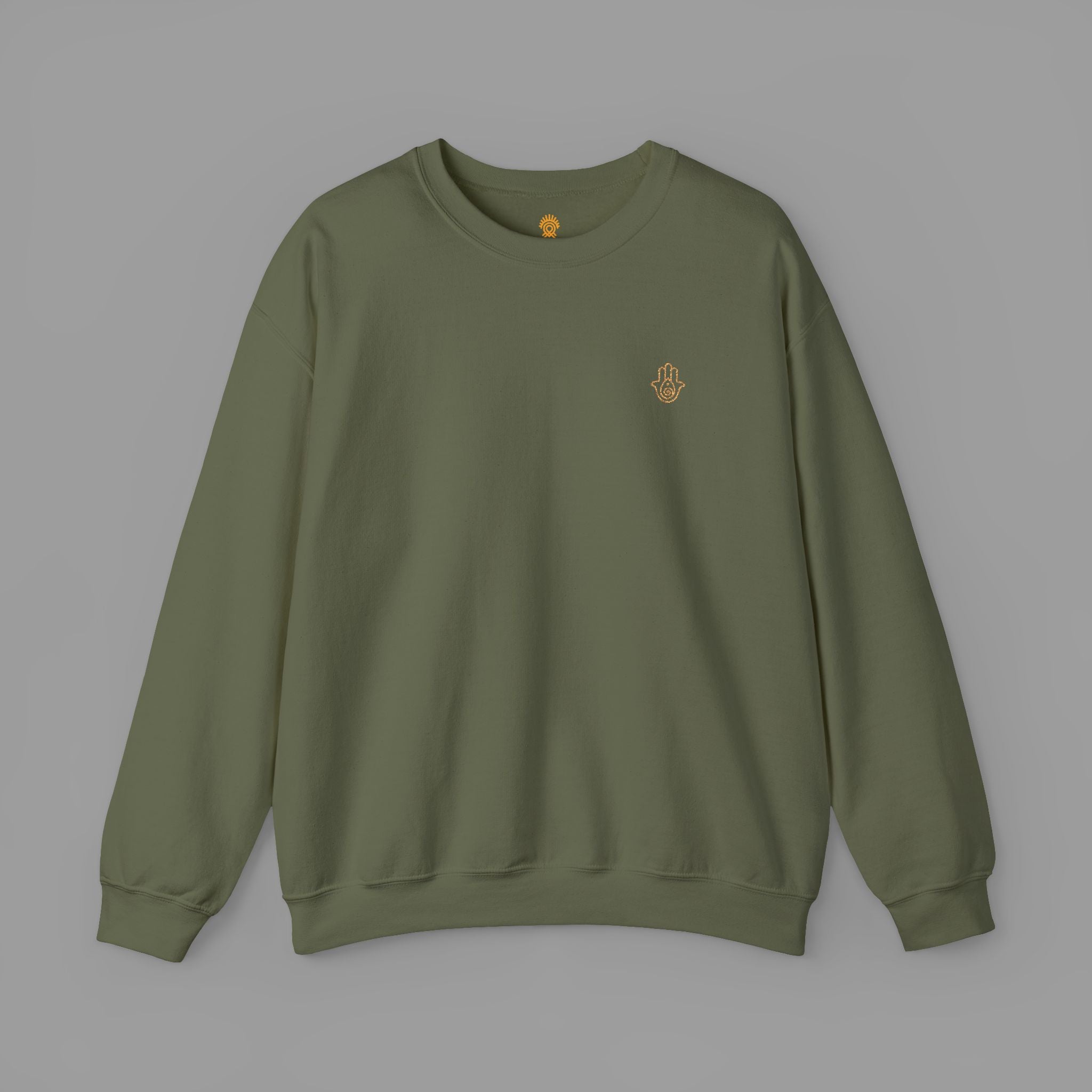 NAYA — Embroidered Hamsa Crewneck
