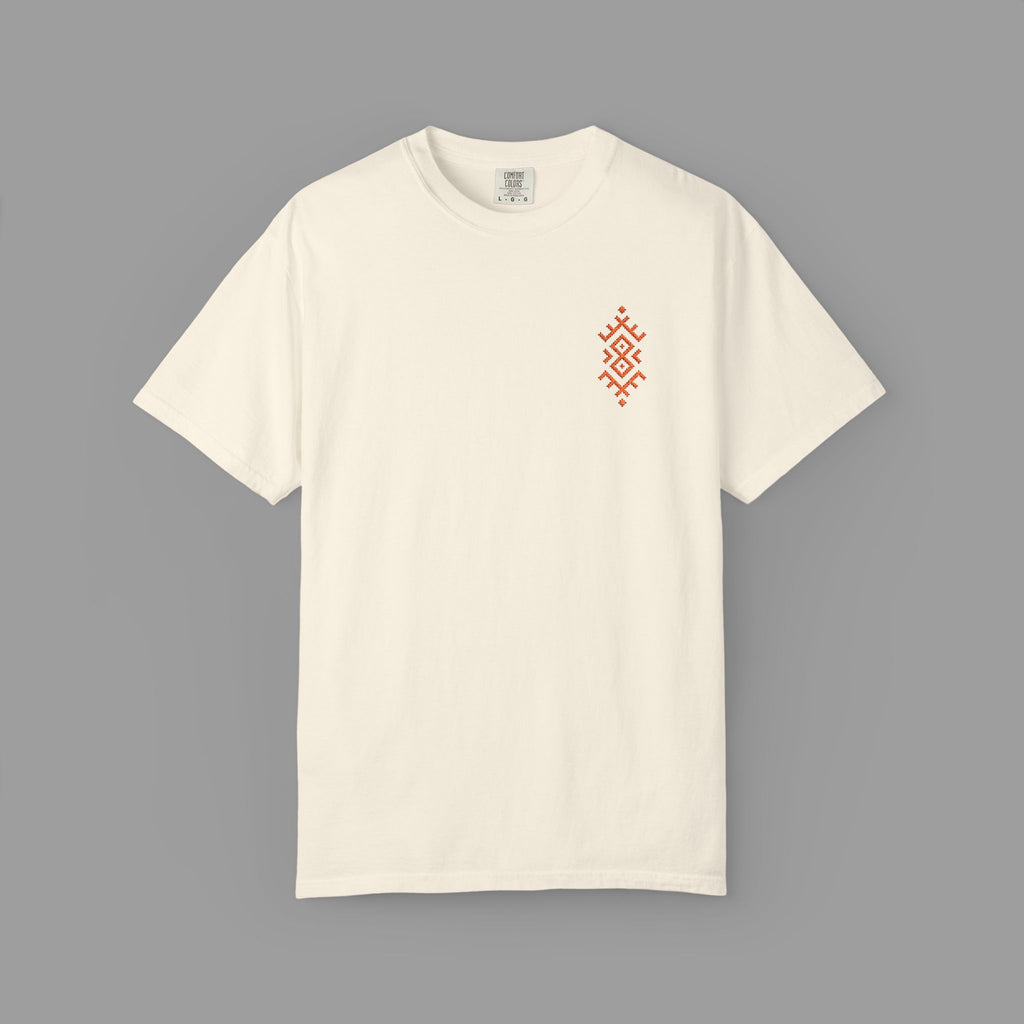 SYRA — Embroidered Tribal Graphic Tee