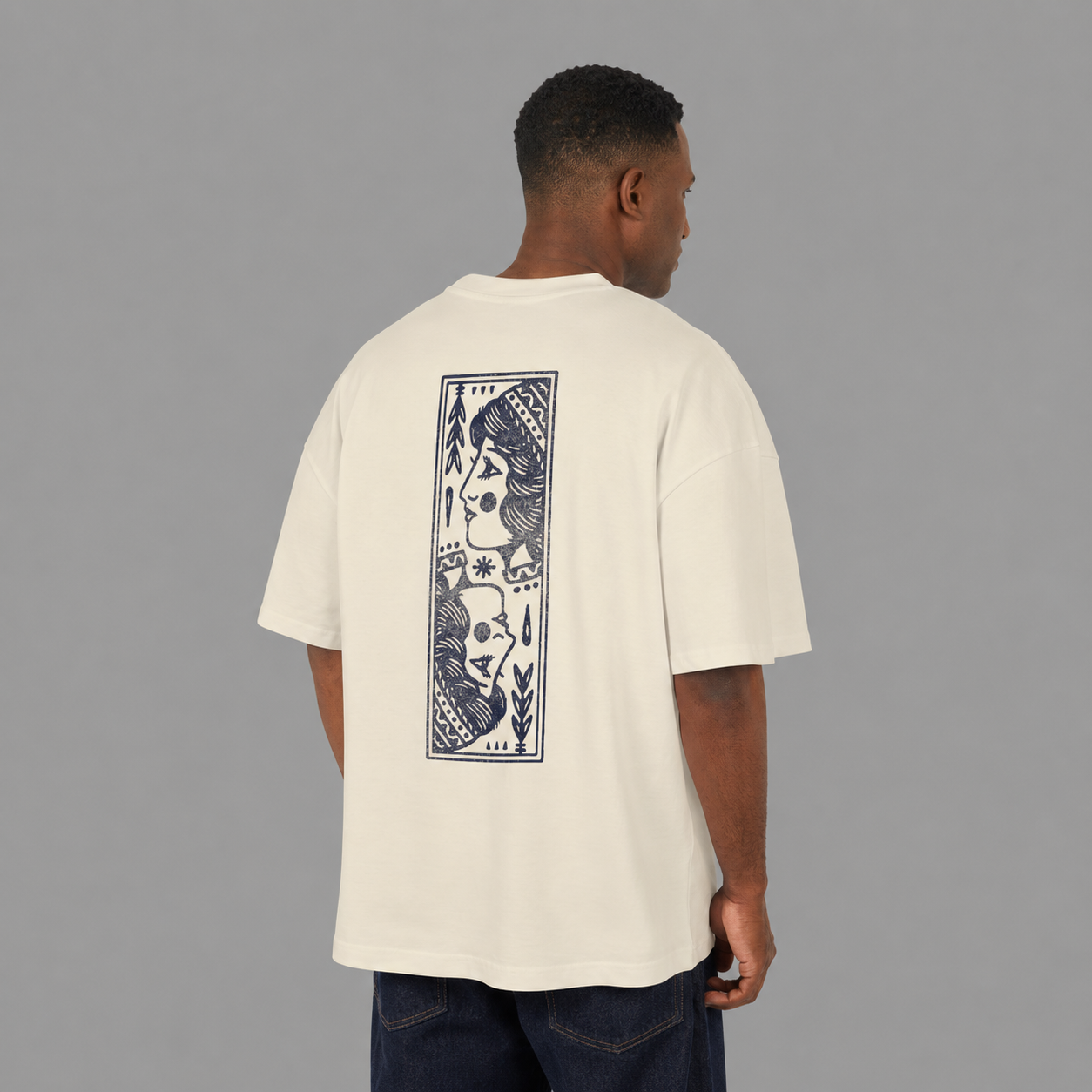 KAEL — Distressed Overprint Graphic Tee