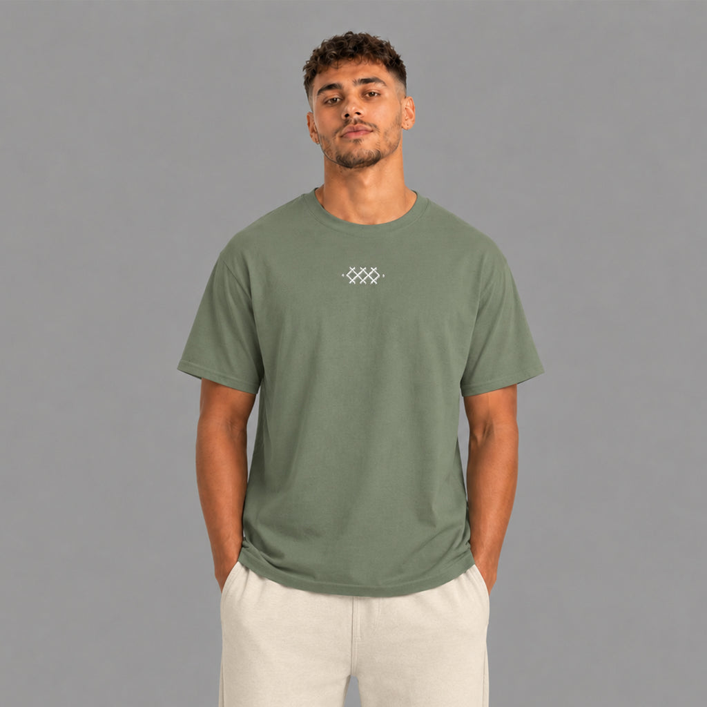 FAZIL — Embroidered Tribal Graphic Tee