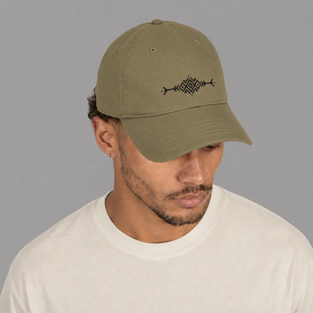 TARIK — Organic Embroidered Baseball Cap