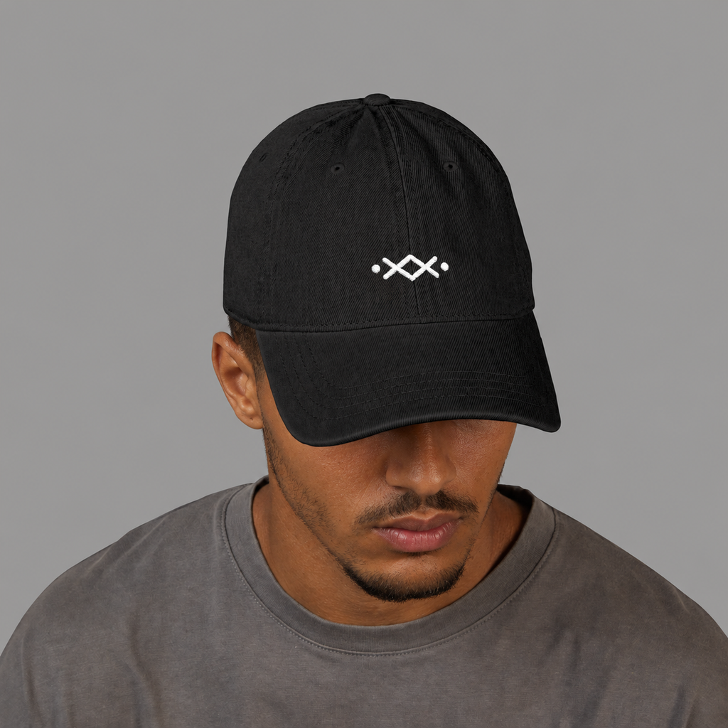 NAÏR — Embroidered Tribal Denim Cap