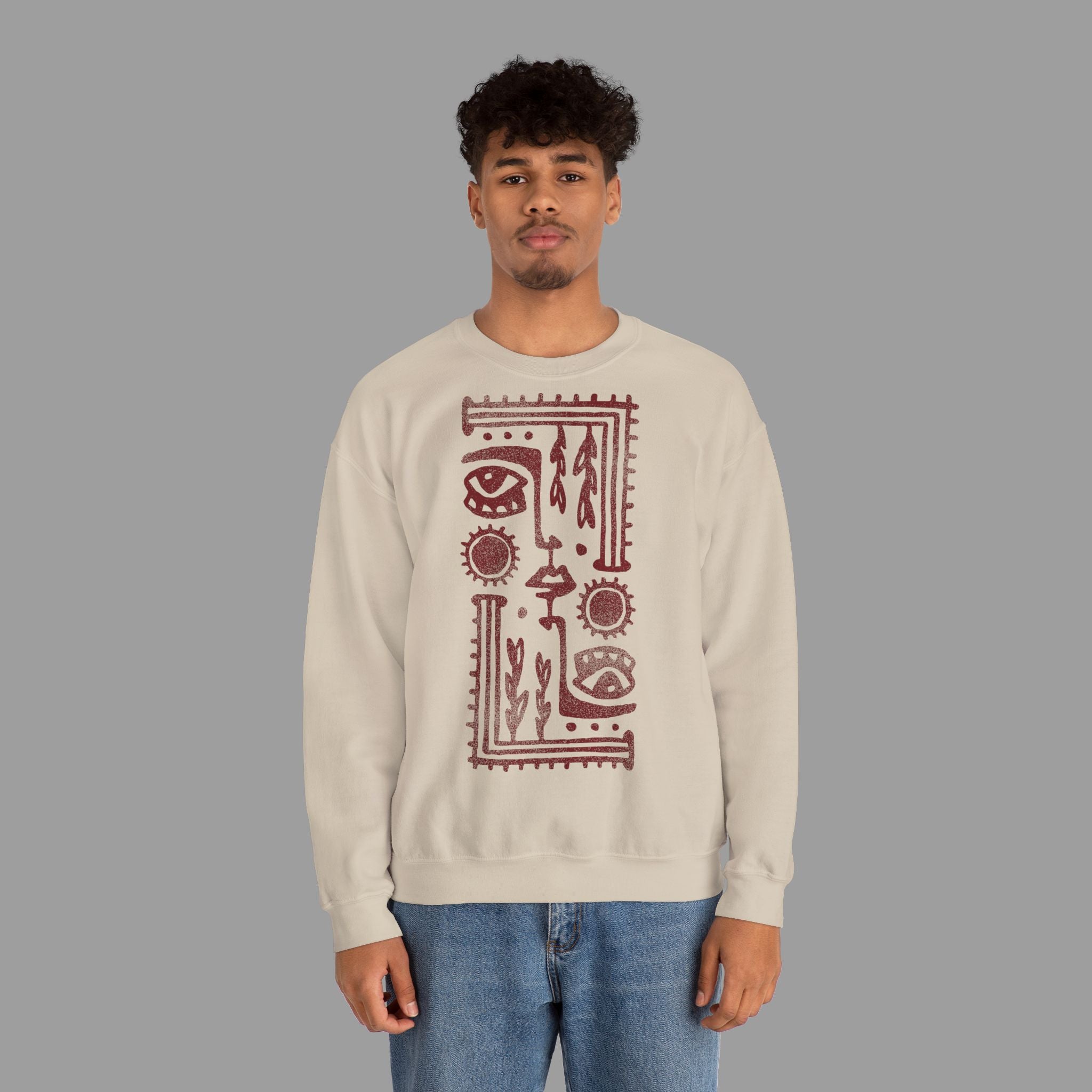 RAAHI — Tribal Graphic Crewneck Sweater