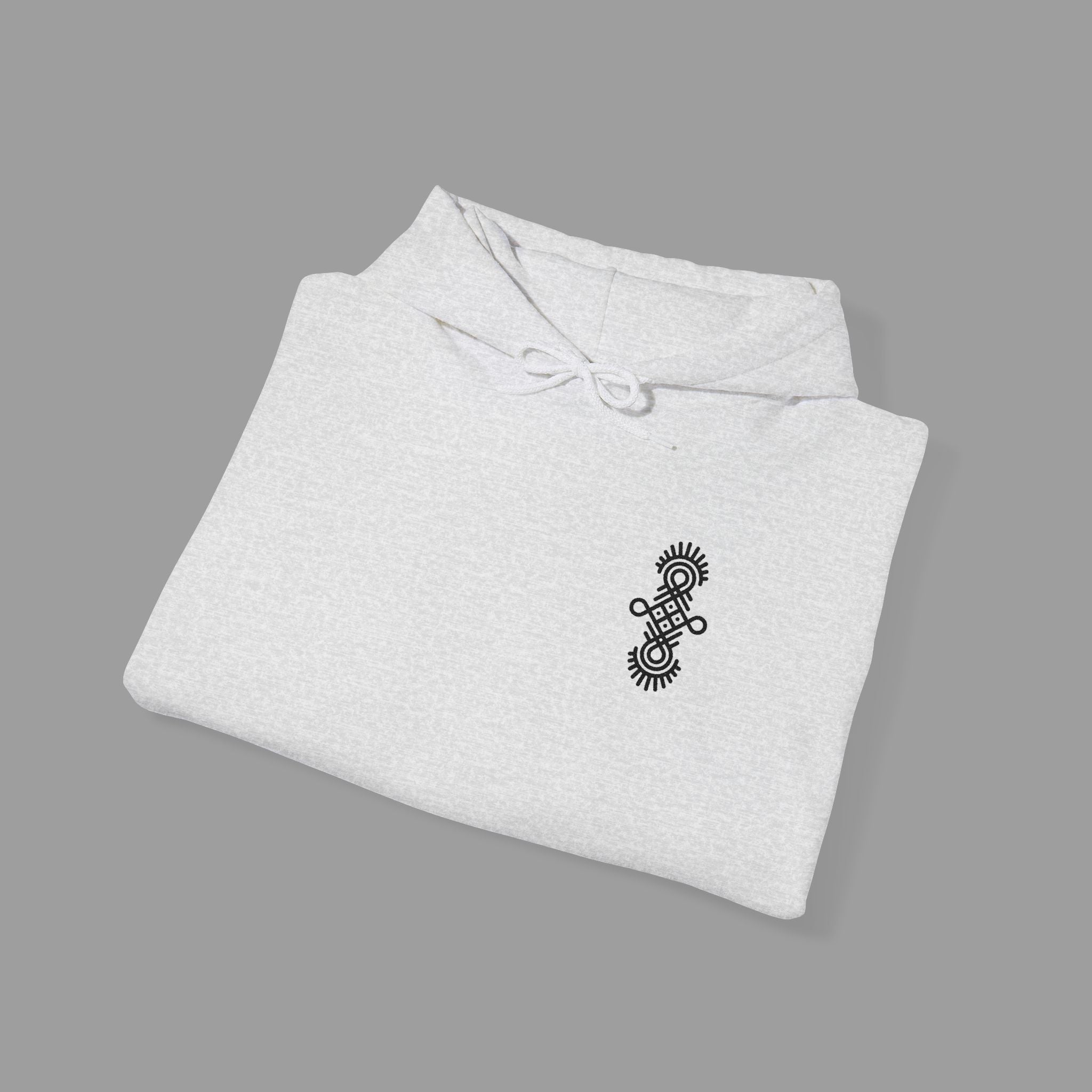 RAFA — Embroidered Chest Tattoo Hoodie