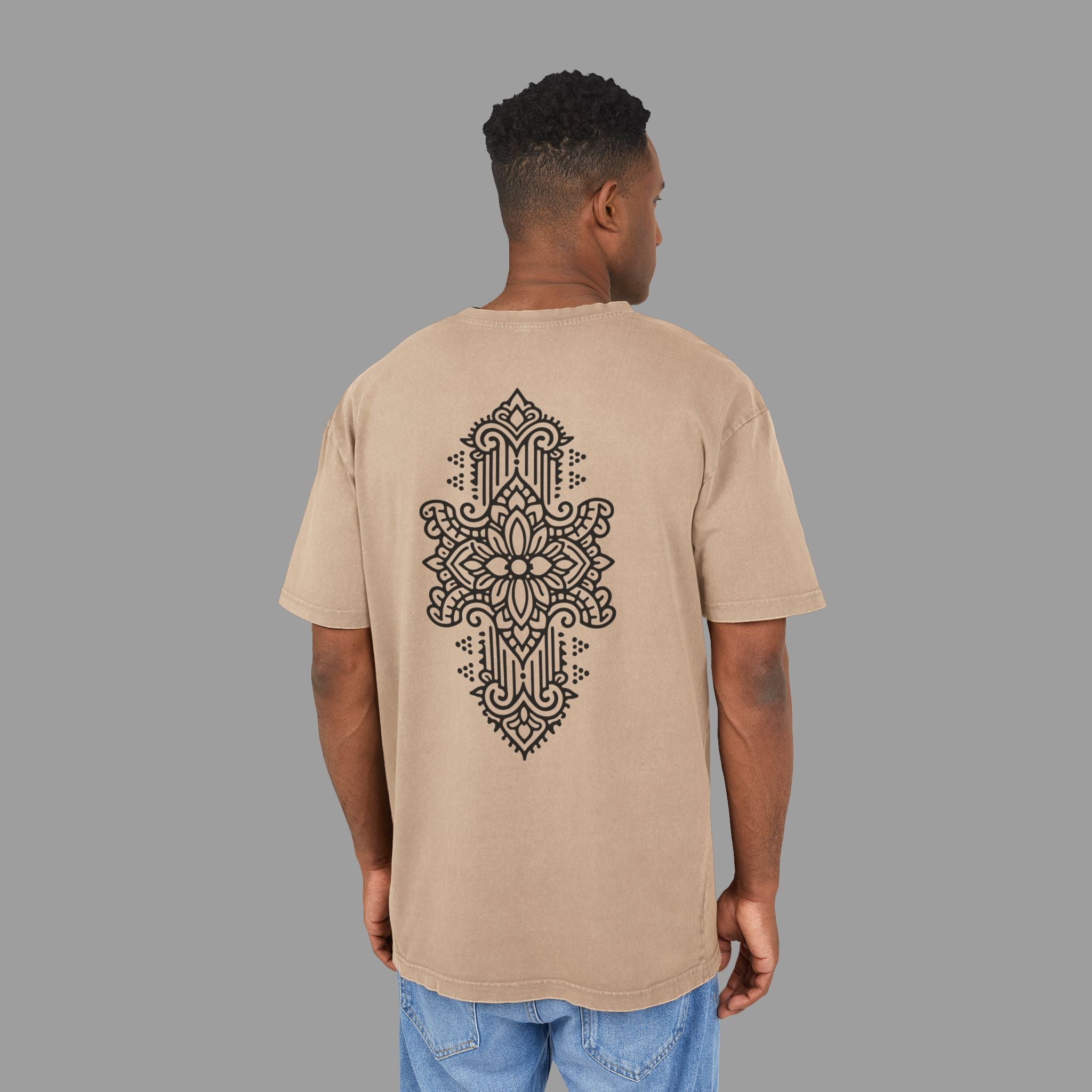 BODHI — Oriental Piece Acid Wash Tee