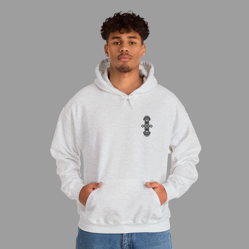 RAFA — Embroidered Chest Tattoo Hoodie