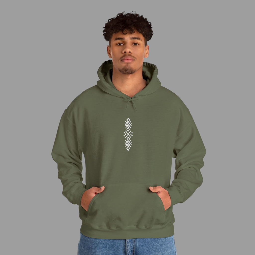 AMAR — Embroidered Pattern Hoodie