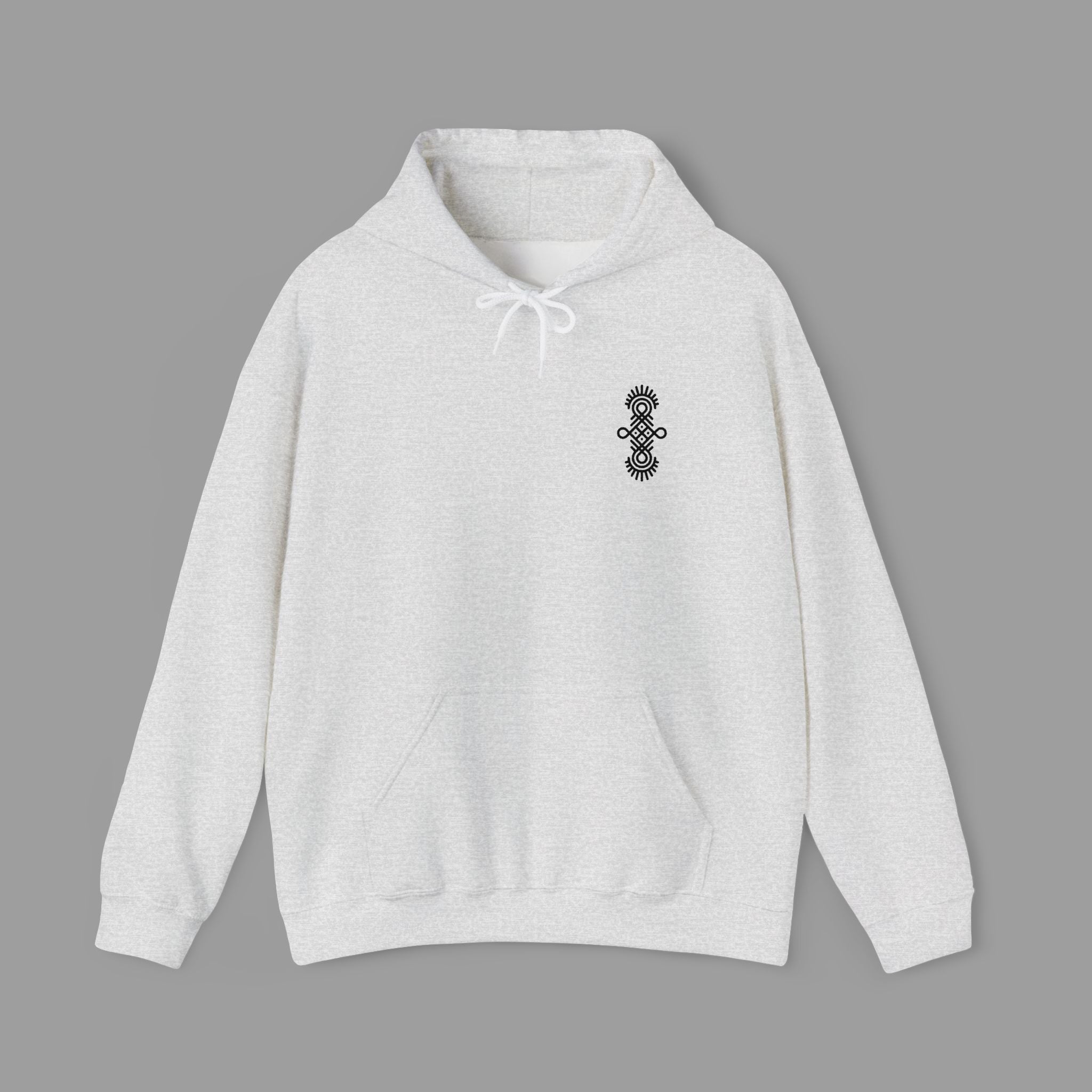 RAFA — Embroidered Chest Tattoo Hoodie