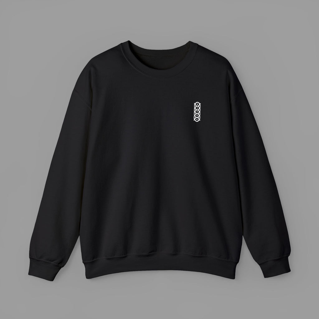 NAEL — Minimal Black Crew with Embroidered Logo
